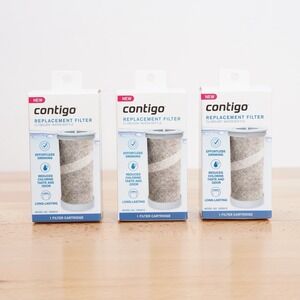 3 Pack Contigo Replacement Water Filter Cartridge 1352812 for Clybourn Bottles
